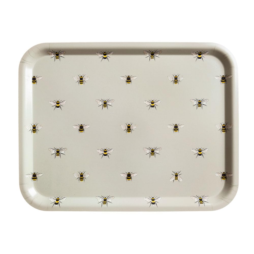 Sophie Allport Neutral Bees Serving Tray, Large