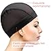Tatuo 5 Pack Mesh Wig Cap for Women Blank Stretchable Dome Caps for Making Wigs(Clear Blank)