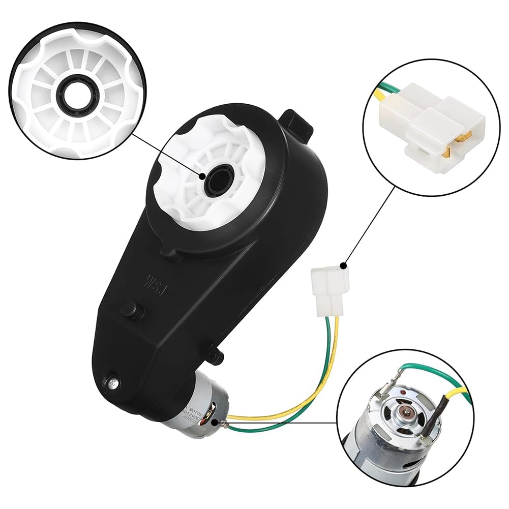 Transmisión de 24 V para coche infantil, motor de 24 V, 40.000 min, motor eléctrico de 2 piezas, transmisión, motocicleta, motor de alta velocidad RS555
