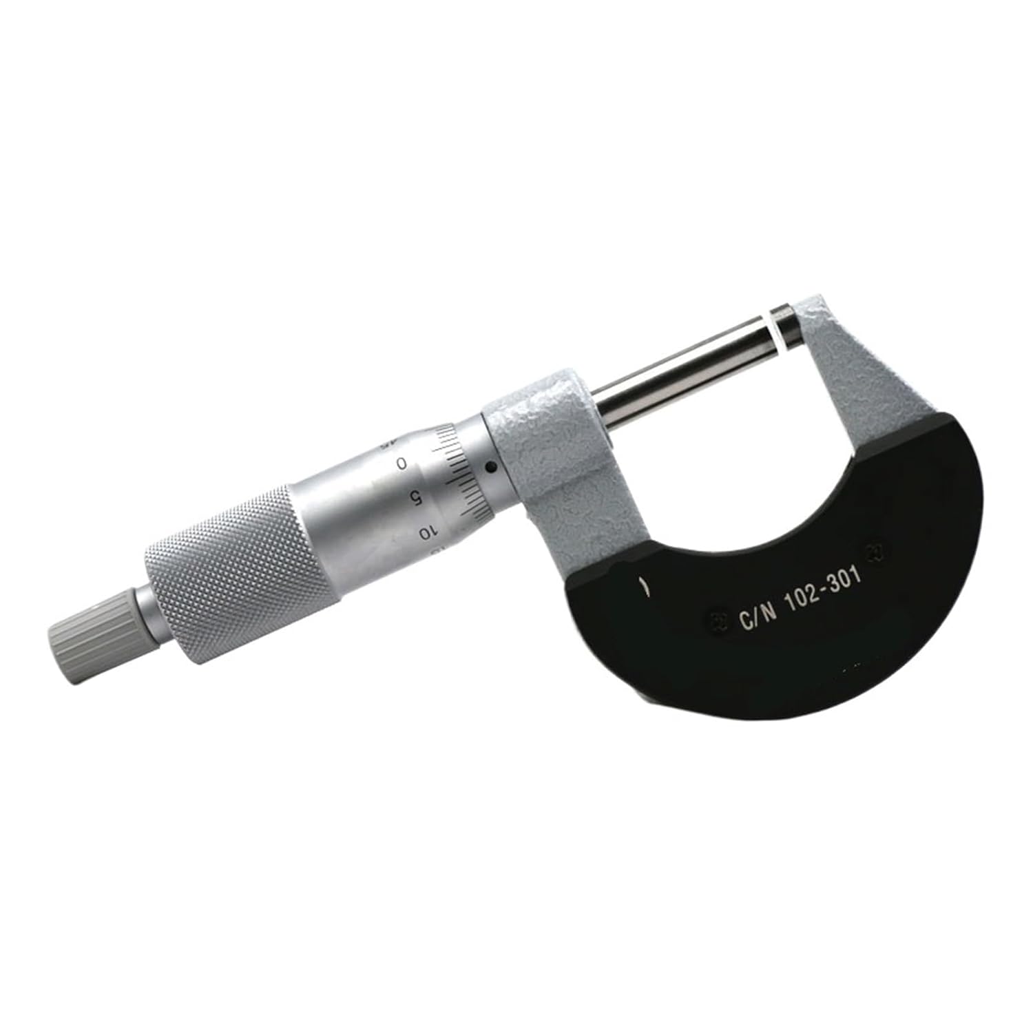 Outside Micrometer, Heat-Insulated Frame, 102-301 0-25mm, 102-302 25-50mm, Graduation 0.01mm(102-301)