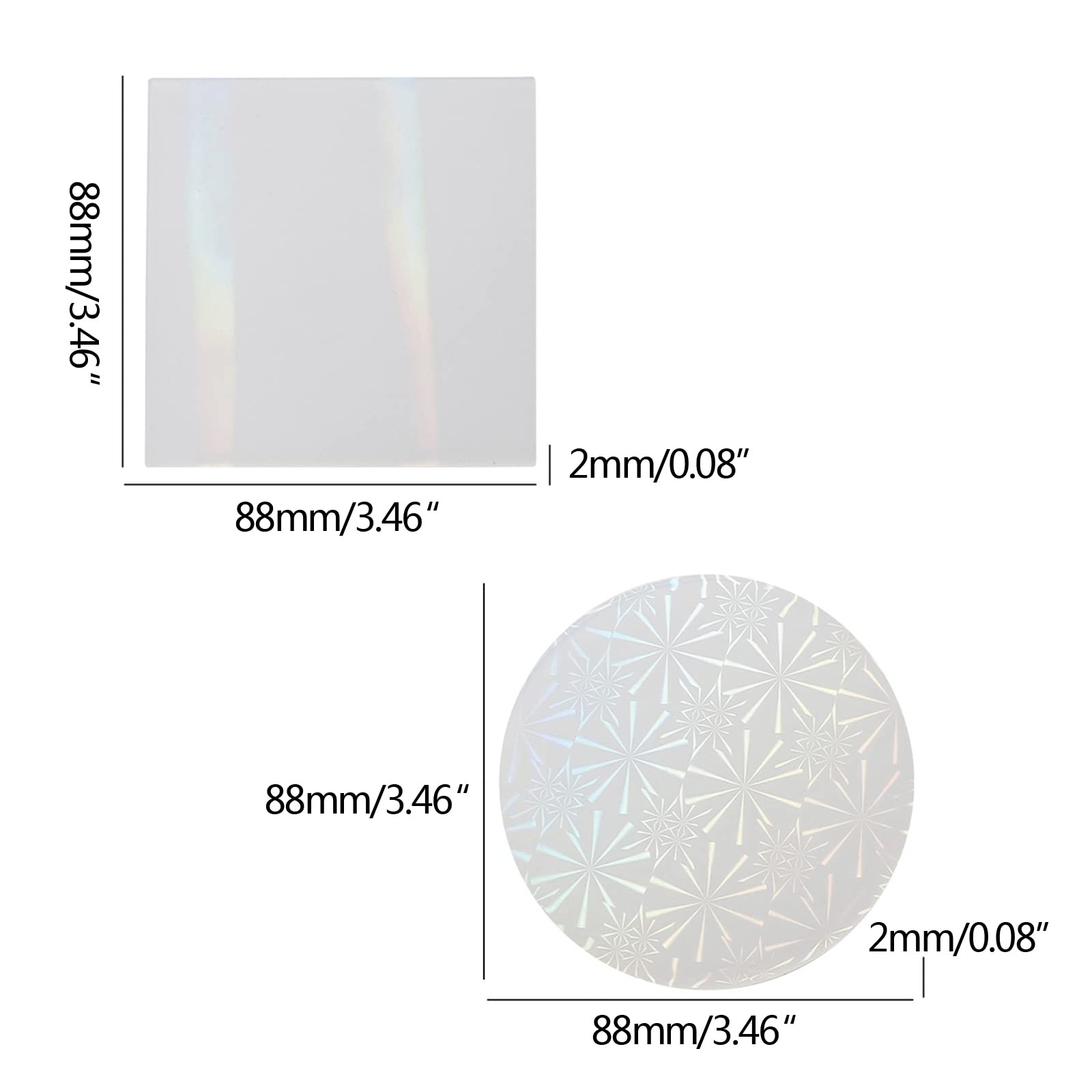 Intarsio stampi olografici per stampi in silicone, C