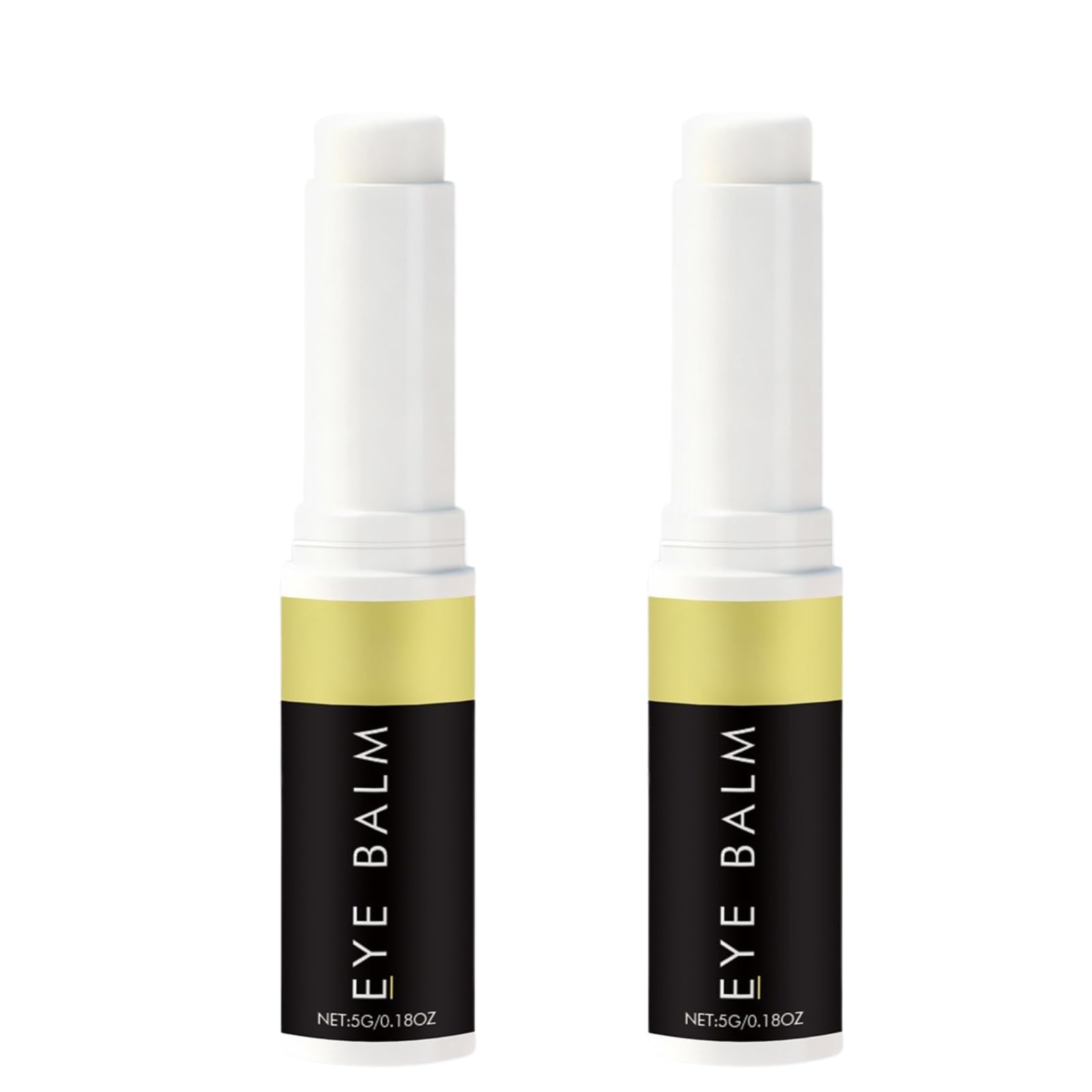 Under Eye Balm Stick for Bags and Dark Circles, Turmeric & Retinol Eye Cream, Moisturizing Serum to Reduce Puffiness & Fine Lines, Hydrating Treatment Balm for Women, Travel Size (2pcs)