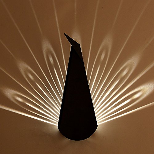 Preisvergleich Produktbild Wandleuchte innen LED Post-moderne Wandleuchte Einfache kreative Wandleuchte Schlafzimmer Nacht dekorative Leuchten Nordic Wohnzimmer Korridor Aisle-Lichter (Color : Black)