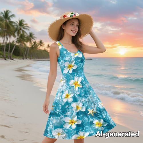 Image of Hawaii Matching Couple Outfits Husband and Wife Clothing Fashionable Mens Casual Shirts Hawaii Dress with Soft Fabric