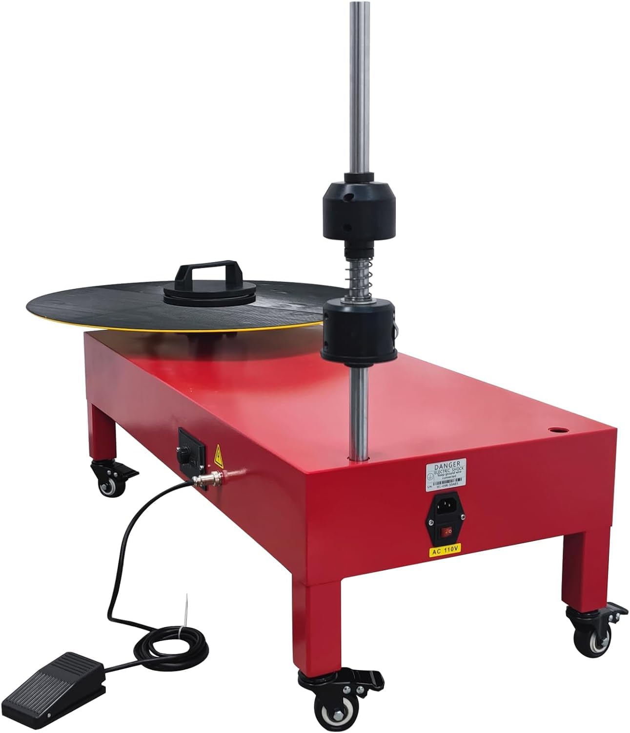 Elektryczna owijarka do folii stretch 59.9 cm - półautomatyczna owijarka palet z gramofonem dla wydajnego pakowania, trwała, łatwa w użyciu, idealna do magazynu i wysyłki