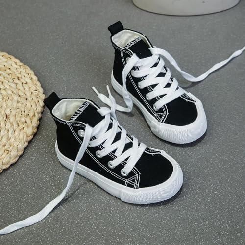 Boys & Girls High Top lace-up Kids' Espadrcanvas Shoes Back-to-School Season Little White Shoes Teen Classic Kids' Sneakers Tennis Shoes Baby Skate Shoes2