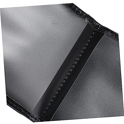 Elegant Black Simple Wallet Motor Vehicle Driver's License Holder Sturdy Leather Case Pockets3