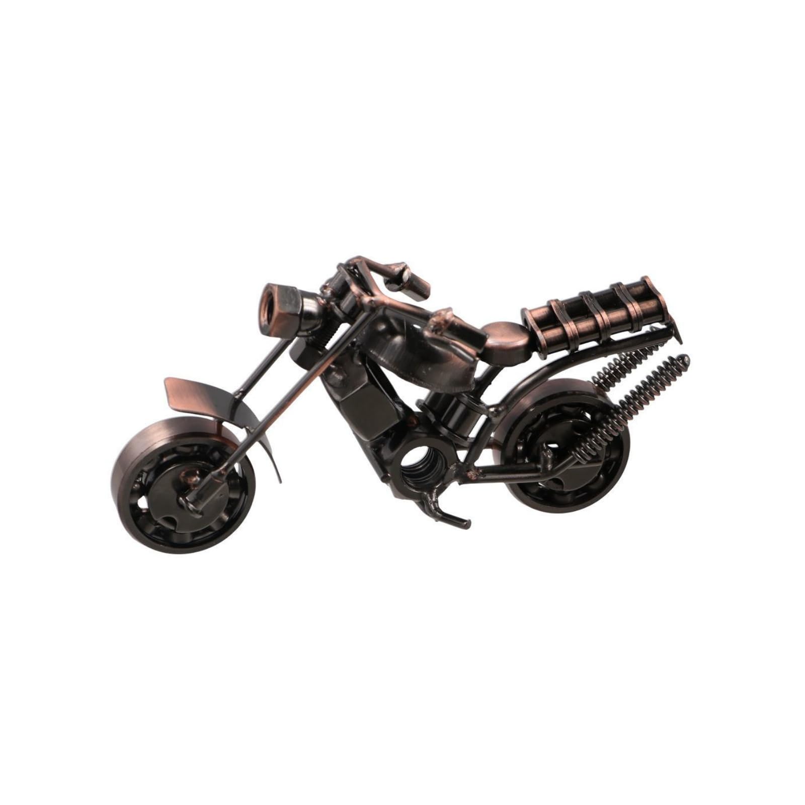 GUEDKIKL 1 Pcs Metal Motorcycle Model, Retro Iron Motorcycle Miniature Motorcycle Sculpture Motorbike Home Office Desktop Ornament Collection Gift for Motorcycle Lovers