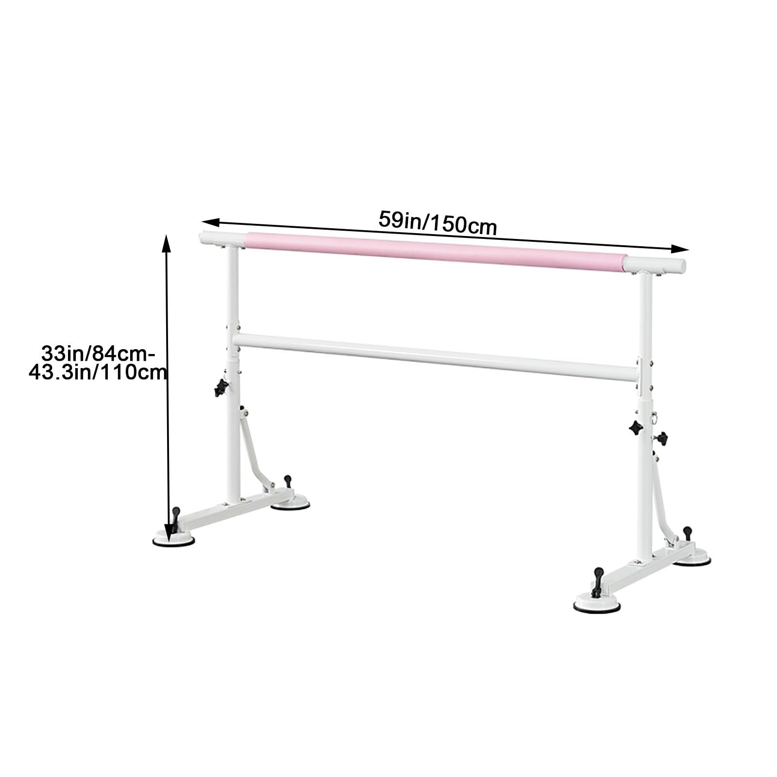 Sbarra Danza, Altezze Regolabili 84cm-110cm, Parallele Ginnastica Artistica Fitness per Stretching, Balletto e Allenamento