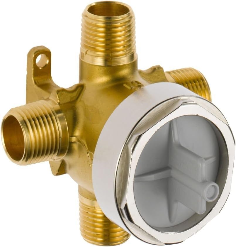 Image of Delta Faucet R11000 6-Setting Custom Shower Diverter Valve Kit, Rough-In Kit for Delta Shower Trim Kits, Brass Construction, R11000,4.00 x 3.55 x 3.60 inches (Pack of 6)