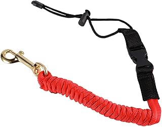 Kayak Paddle Leash, 50cm /Extend 10cm Paddle Leash-Safety Rod Leash Lanyard-Fishing Rod Leash Cord Tether Hook for Canoe Kayak