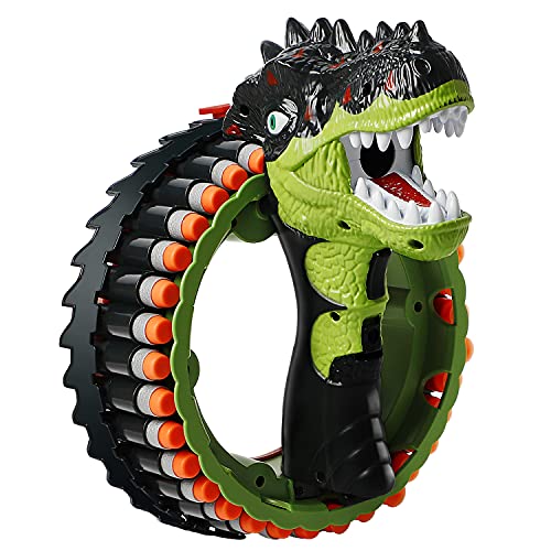 Dinosaur Toys Nerf Guns, Fully Automatic Motorized and Rapid Fire Blaster Kids Toy, Rotating Toy Guns for Boys, Outdoor Games Toys for 5-12 Year Old Boys Girls - Christmas Birthday Gifts for Children