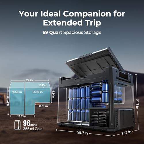 Portable Car Refrigerator Freezer Dual Zone