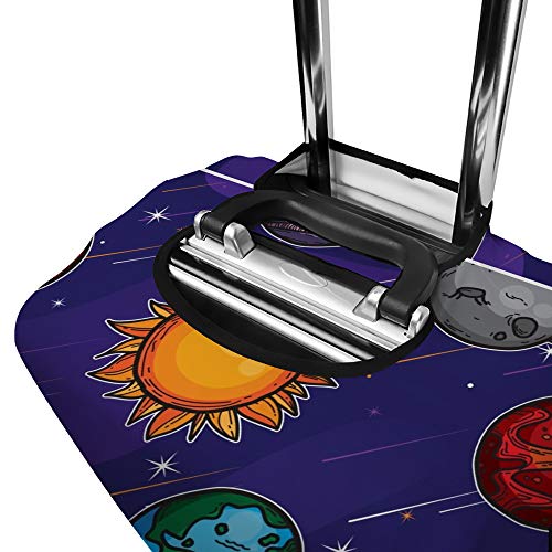 Valise housse de protection de bagages Terre Saturne lavable