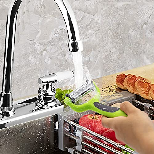 Levinchy Peeler 3-In-1 Rotatable Stainless Steel Blade, Work For Vegetable, Carrot And Fruit Peeler, Green #TOP5