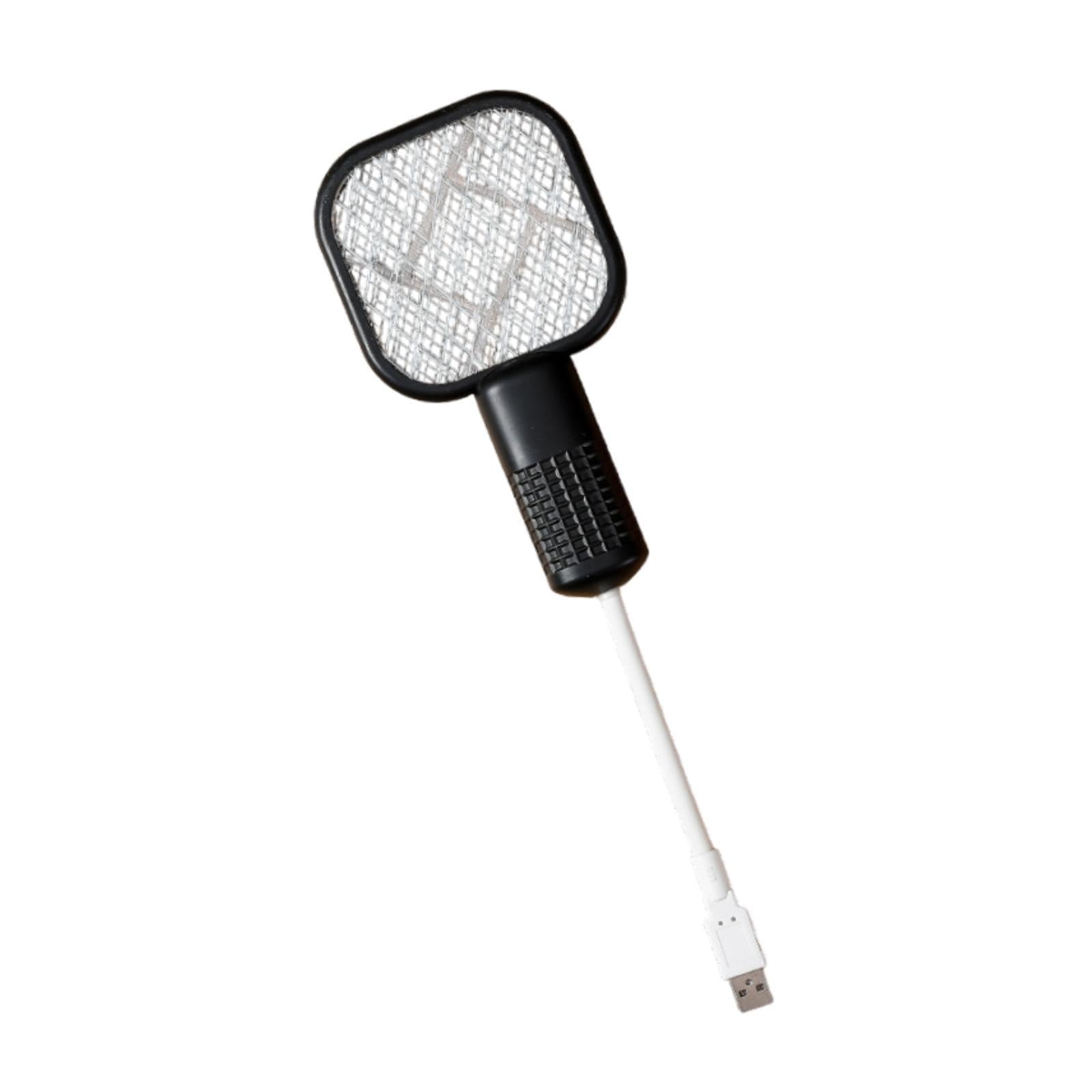 JAZZY PEARLS® Electric Fly Swatter | Portable USB Rechargeable Mosquito Killer Racket | Indoor Outdoor Bug Zapper | Effective Pest Control for Camping Travel|1 Fly Swatter Set-image-32