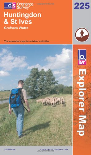 OS Explorer map 225 : Huntingdon & St Ives