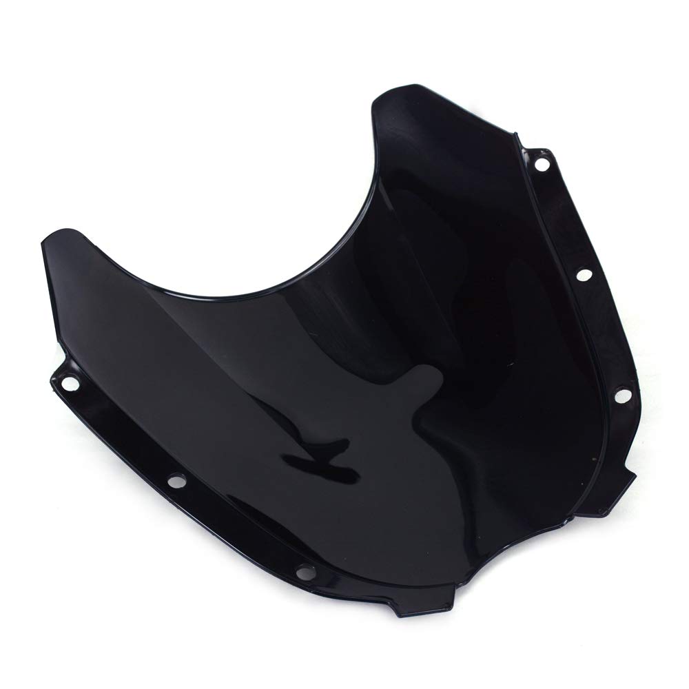 Buy Motorcycle Black Windscreen Windshield Screen ABS Shield for