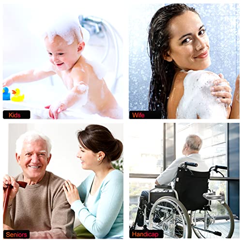 2 Pack 16 Inch Anti-Slip Shower Grab Bars,Sus304 Stainless Steel Grab Rails For Bathrooms,Knurled Shower Safety Hand Rail,Bathroom Grab Bar,Handicap Bar Elderly Pregnant Injury Assist Bath Handle #TOP6