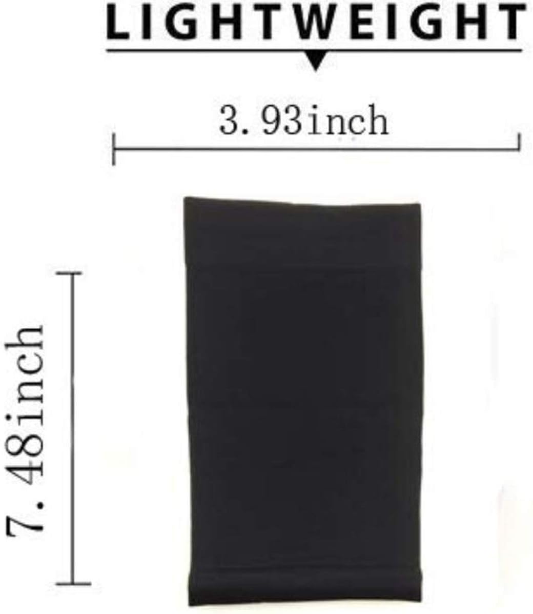 1 Pair Tattoo Cover Up Compression Sleeves Bands Forearm Concealer Support Skin Color Tattoo Aftercare UV Protection Oversleeve (Black)