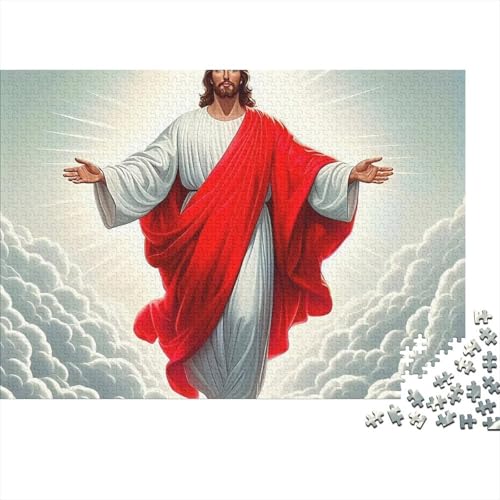 Rompecabezas de Jesús de 1000 piezas para reducir el estrés con un bello desafío de fe
