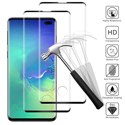 Snnisttek Samsung Galaxy S10 Plus Protector de Pantalla, 9H Dureza, Alta Transparencia, Resistente a Arañazos, Anti Huellas, Sin Burbujas Samsung Galaxy S10 Plus Vidrio Cristal Templado [2 Piezas]