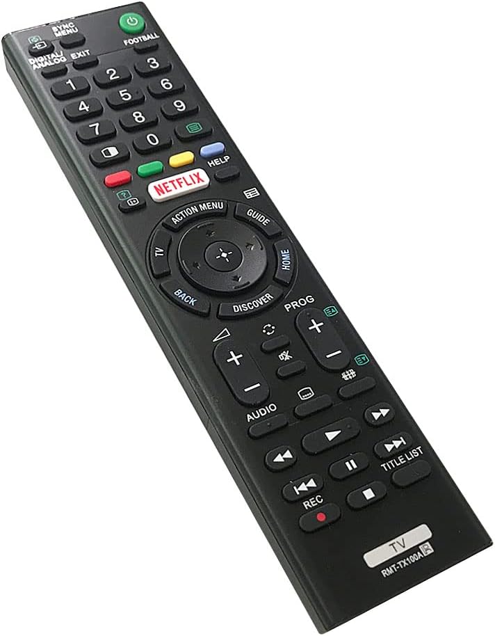 Sony TV Replacement Remote – Works For Most Sony Televisions (LED,LCD,Plasma) – Ideal TV Replacement Remote Control With Same Functions As The Original Sony Remote – Black-NANDEYIBI Sony TV Replacement Remote – Works For Most Sony Televisions (LED,LCD,Plasma) – Ideal TV Replacement Remote Control With Same Functions As The Original Sony Remote – Black-NANDEYIBI