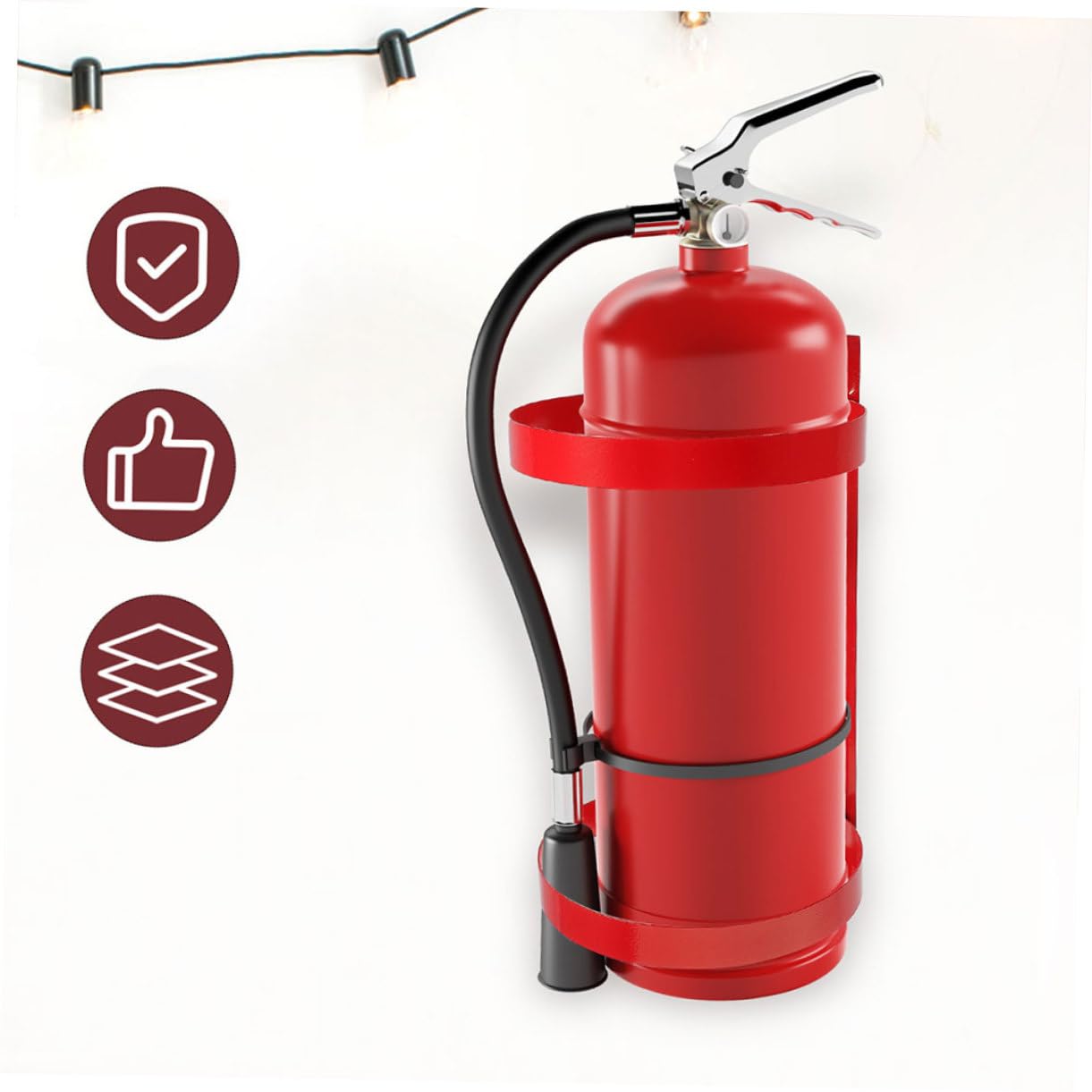 Cabilock 2piezas Soporte Para Extintor De Incendios De Soporte De Pared Montaje Pared Material Metalico