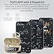 TOZO OpenEarRing Open Ear Kopfhörer Kabellos Bluetooth 5.4, Bequeme Clip On Kopfhörer mit KI-ENC für klare Anrufe, App-Steuerung, 40 Std. Wiedergabe, LED-Anzeige für Laufen und Training – Khaki