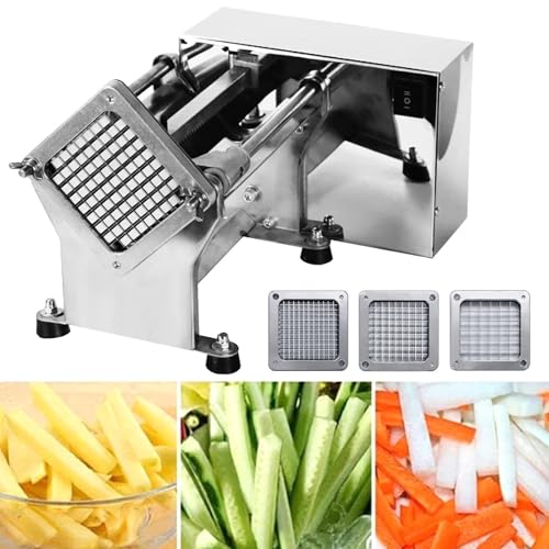 Coupe-frites automatique, machine à frire électrique, trancheuse de légumes commerciale à haut rendement pour la préparation de restauration rapide