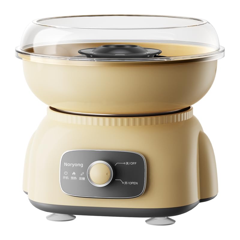 ele ELEOPTION Mini Cotton Candy Machine Electric Cotton Candy Maker for Home Birthday Family Party Gift Maquina Algodon de Azucar Yellow