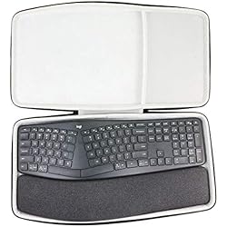 Teclado K860 co2CREA Duro Viajar Caso Cubrir Estuche para Logitech Ergo K860 Teclado RF inalámbrico (Travel Case)
