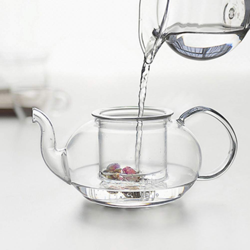 BESTonZON Hitzebeständiges Glas Kung Fu Teeservice 6 Stück Teegeschirr mit Doppelwand Tassen Modernem Design für Heißen Tee und Eistee