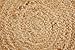 -LUXOR- living Teppich Mamda - Runder Jute Teppich alle Wohnbereiche oder als Dekoelement - Uni Farben Boho Naturteppich - aus Jute und Baumwolle 60 cm rund