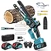 Mini Chainsaw, 8000mAh Brushless Mini Chainsaw Cordless Compatible with Makita Batteries, Automatic Lubricator 1000W Battery Chainsaws, 8 Inch Small Electric Chain Saw with 3 Chains for Cut Wood Tree