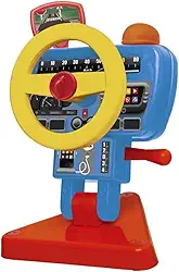 Volante Fom Fom, Elka, Corpo Azul Claro/Volante Amarelo/Base Vermelha