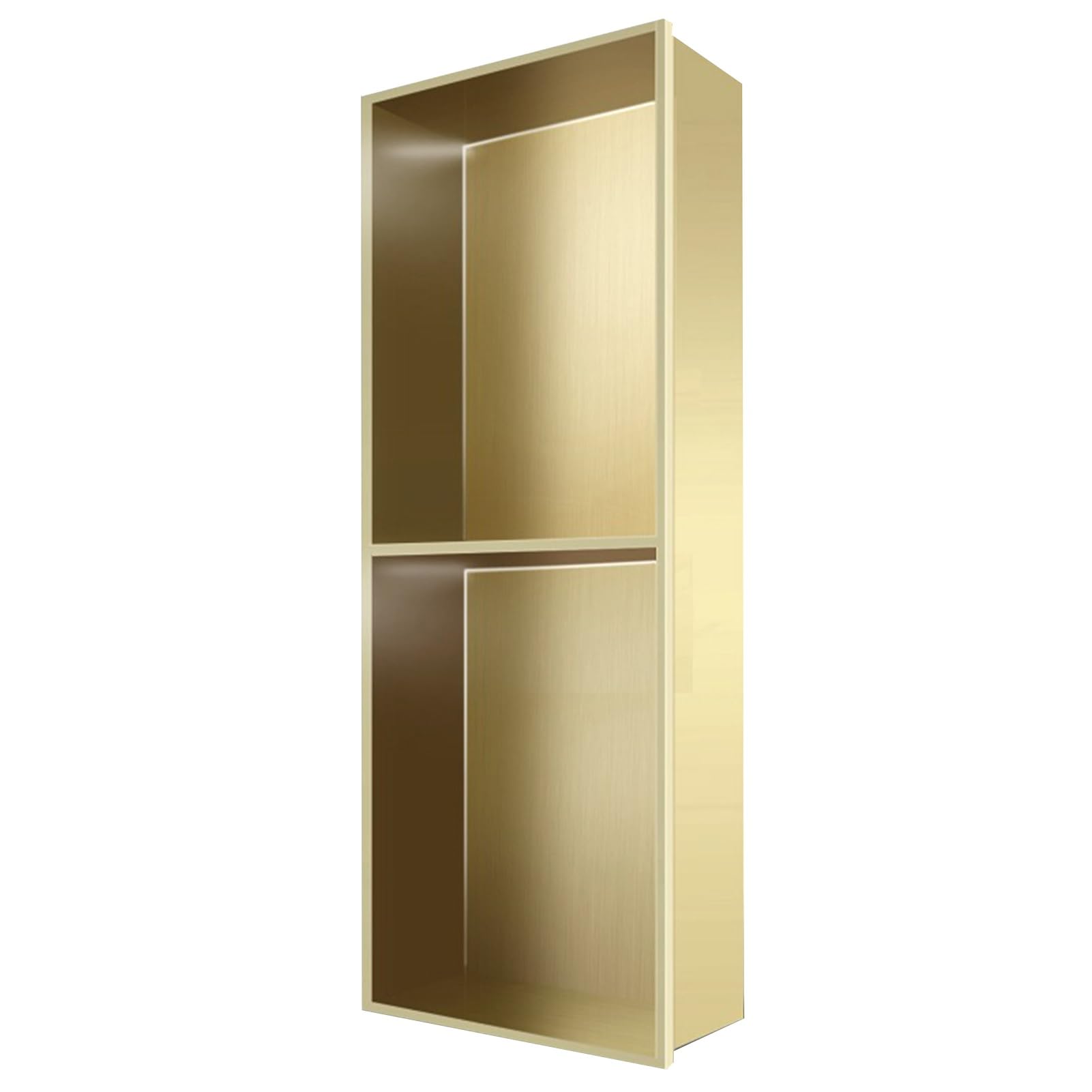 QUSYZD Modern Stainless Steel Shower Niche, Recessed 90x28x12.5CM Wall Organizer for Shampoo & Soap Storage, Stylish Bathroom Shelf, Home Improvement,Gold-70x28x12.5CM
