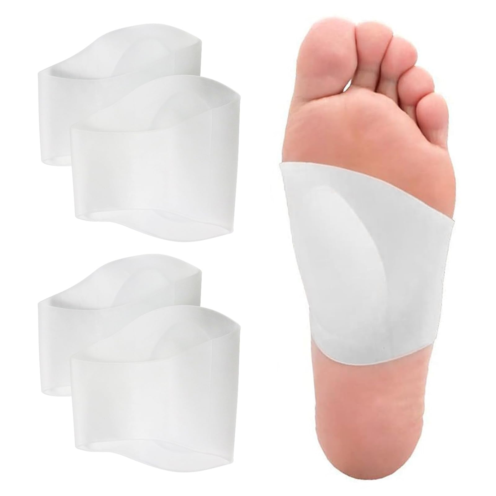 XINIFOOT Fußgewölbebandage, orthopädische Linderung bei Plattfüßen und Schmerzen im Fußgewölbe, Unisex, Unterstützung für Männer und Frauen (klein, 2 Paar)