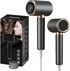 Secador de Cabelo Profissional 2000W 220V Ionic Silenciosoc com Difusor Pequeno Portátil para Viagens 37H (220V)