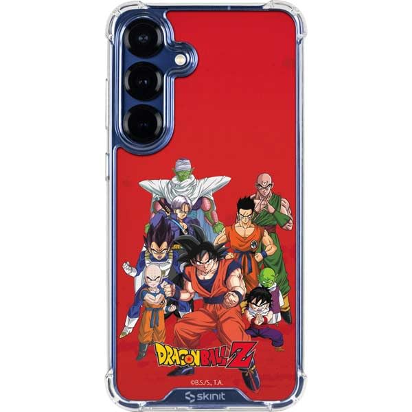 Skinit Clear Phone Case Compatible with Galaxy S25 - Officially Licensed Dragon Ball Z Group Design