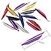 Linkboy Archery Spin Vanes 1.8inch Arrow Vanes Fletches - 50pcs (Blue)