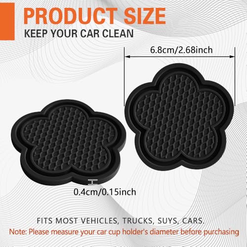 Portavasos antideslizante universal para auto 4 piezas miniatura 2