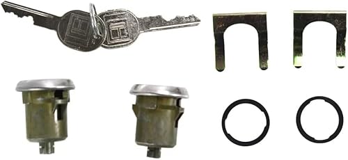 Miniatura 2 de DL7, D569A, 9601865 Juego de 2 cilindros de bloqueo de puerta de repuesto delantero para 76,78-80 Monza Base