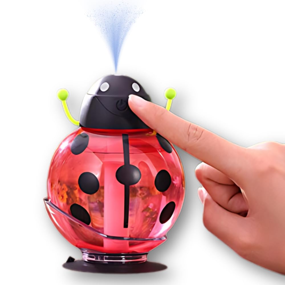 Lambent 𝟏𝟓 𝐘𝐞𝐚𝐫𝐬 𝐆𝐮𝐚𝐫𝐚𝐧𝐭𝐞𝐞 Portable 260ml Beatles Cool Mist USB Humidifier for Car, Bedroom, Office – Aromatherapy Diffuser & Air Purifier with Night Light-image-4