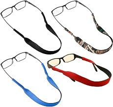 Neoprene Anti-Slip Eyeglass Straps, Neoprene Glasses with Elastic Cord, Floating Strap Chain Sunglasses, for Sports Glasses and Sunglasses Lanyard(4PC), Color