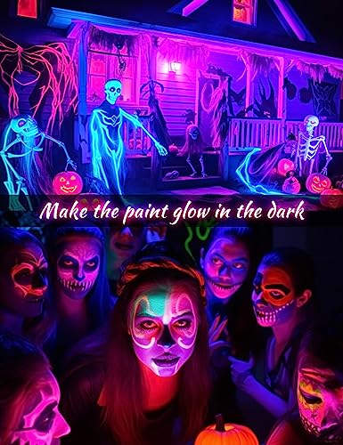 Image of L LOHAS LED UV Black Light Bulbs, Halloween 12W A19 UV Blacklight
