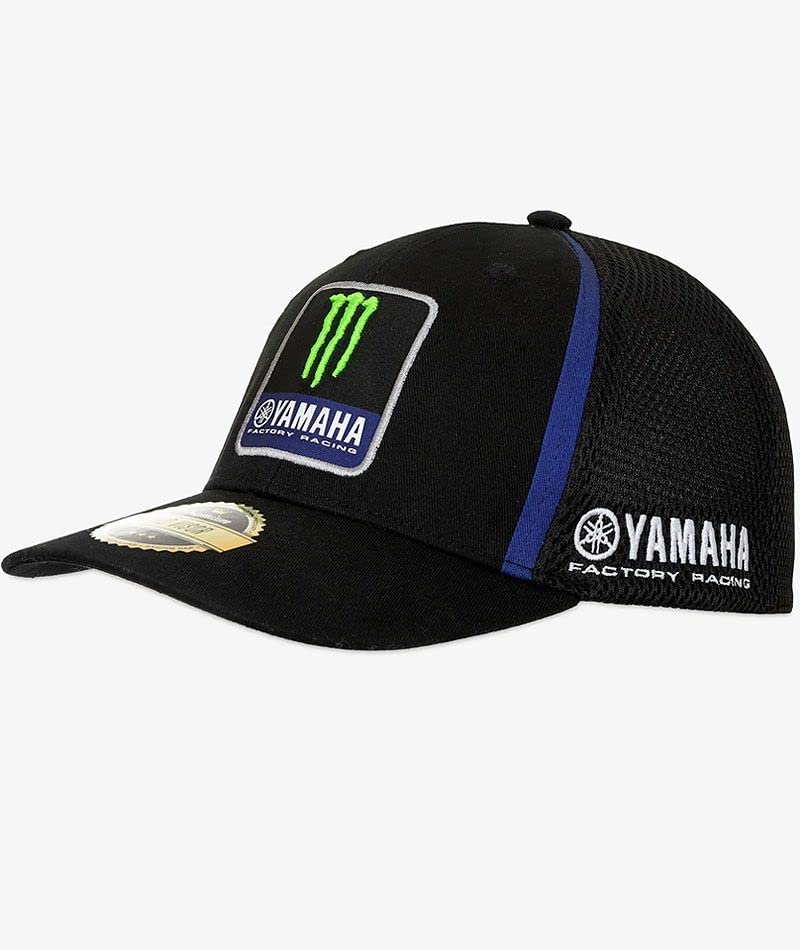 VR 46 Réplique Monster Energy Yamaha Team 2022 Casquette de Baseball Homme, Noir, Taille Unique