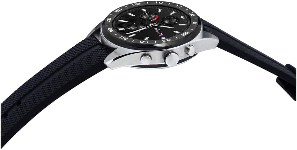 Amazon.com: LG Watch W7 Reloj inteligente de acero inoxidable de diseño  clásico con sistema operativo de desgaste + correa de metal (negro) +  protector de pantalla de cristal templado redondo : Celulares