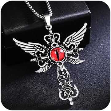 Evil Eyes necklace for Women Cross pendant Angel wings Jewelry Necklaces