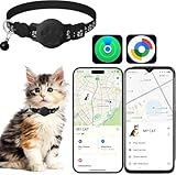 Cat Tracker GPS Collar for iOS and Android Smart Tracker with Dual System Bluetooth Air Tags for Pet Location Finder Compatible with Apple Find My and Google Find Hub